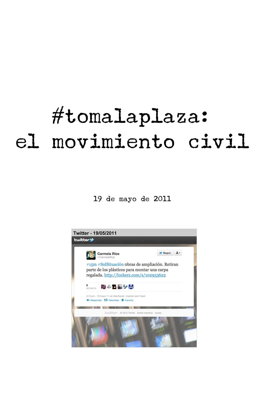 El #15m, en directo en twitter