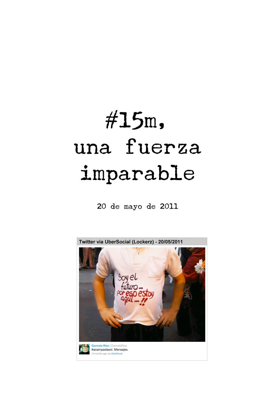 El #15m, en directo en twitter