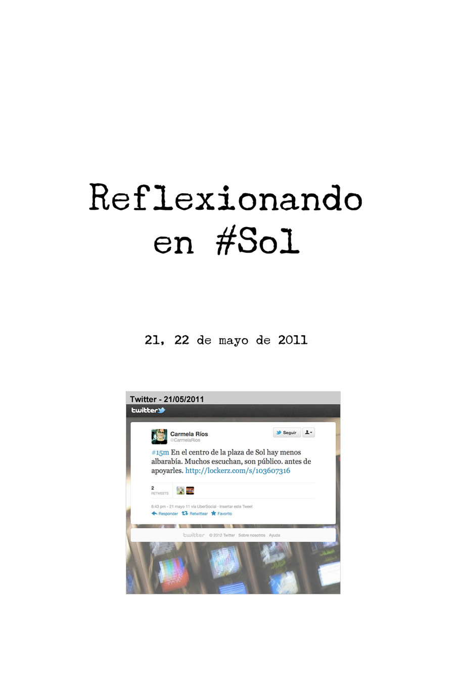 El #15m, en directo en twitter