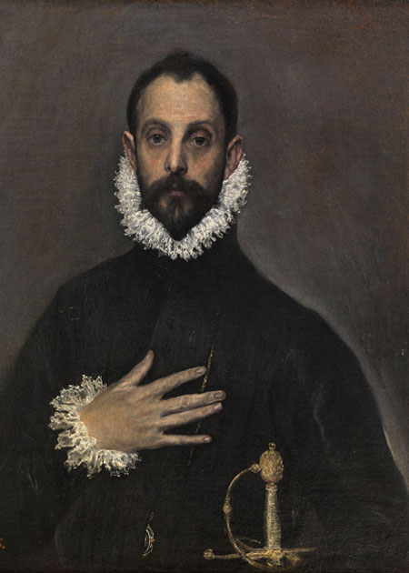 El caballero de la mano en el pecho