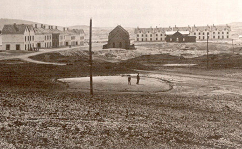 El pueblo de Riotinto en 1897.