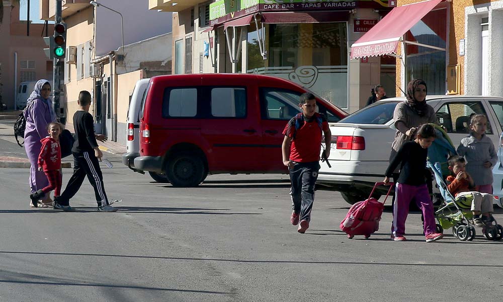 Una céntrica calle de Mazarrón (Murcia)