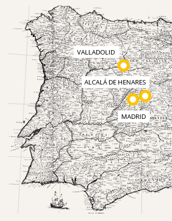 Mapa con Valladolid