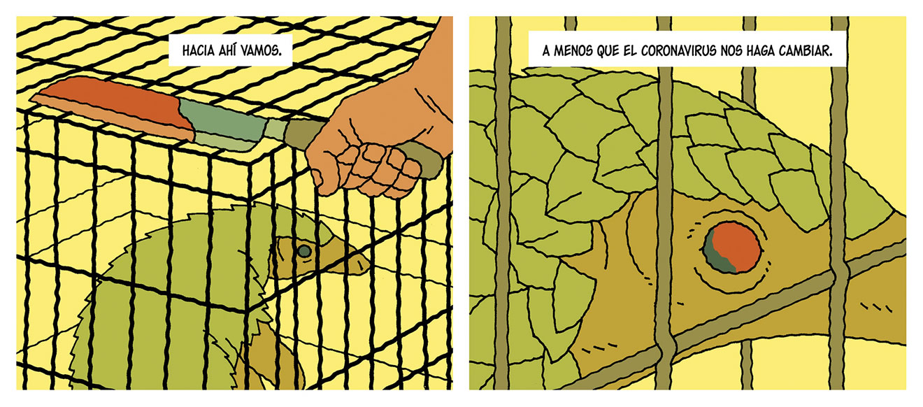 Diálogos de las viñetas: Hacia ahí vamos. A menos que el coronavirus nos haga cambiar.