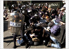26 detenidos en los actos antiglobalización previos a la marcha del sábado