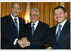 Olmert y Abbas expresan su intención de reunirse de nuevo en las próximas semanas
