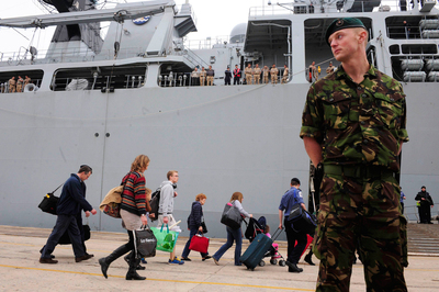 FOTOGALERIA: La Armada británica, al rescate