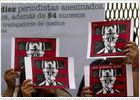 Los periodistas mexicanos marchan para exigir el cese de las agresiones e intimidaciones