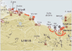 Miles huyen de Ajdabiya tras la llegada del Ejército de Gadafi Miles huyen de Ajdabiya tras la llegada del Ejército de Gadafi