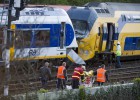 Un accidente de tren causa más de cien heridos en Ámsterdam