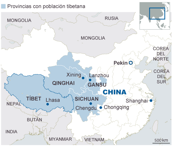 China detiene a cientos de personas en una nueva ola de represión en Tíbet