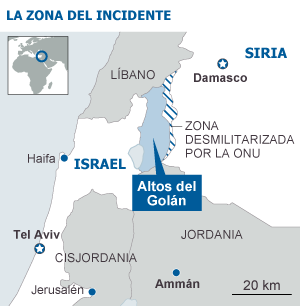 El Ejército israelí dispara por primera vez contra territorio sirio en 40 años