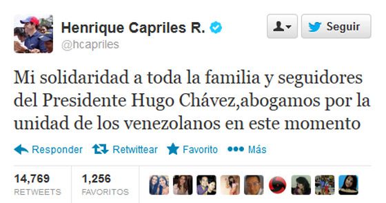 Henrique Capriles llama a la “unidad de la familia venezolana”