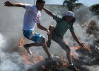 Las protestas por el transporte llegan a Brasilia y rozan el futbol