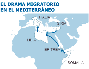 Fuente: ACNUR, Frontex, Reuters, elaboración propia.