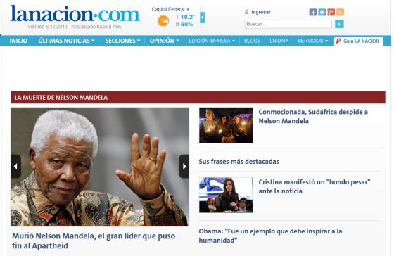 La prensa mundial recuerda la vida de Nelson Mandela