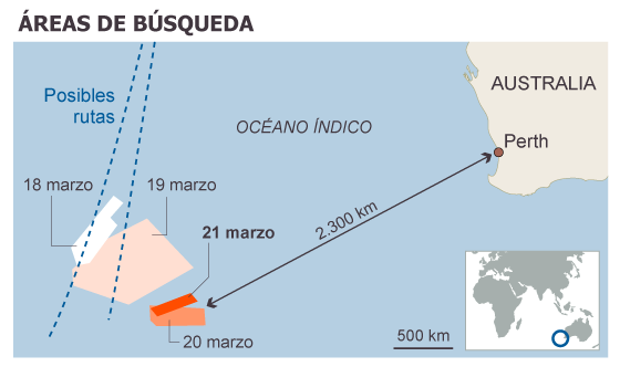 China envía ocho barcos al Índico sur para la búsqueda del avión desaparecido