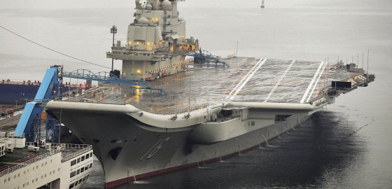 Imagen del portaaviones chino Liaoning, en septiembre de 2012.