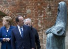 Merkel e Hollande consideram o referendo no leste da Ucrânia ilegal