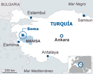 La cólera por la tragedia en una mina de Turquía se vuelve contra Erdogan