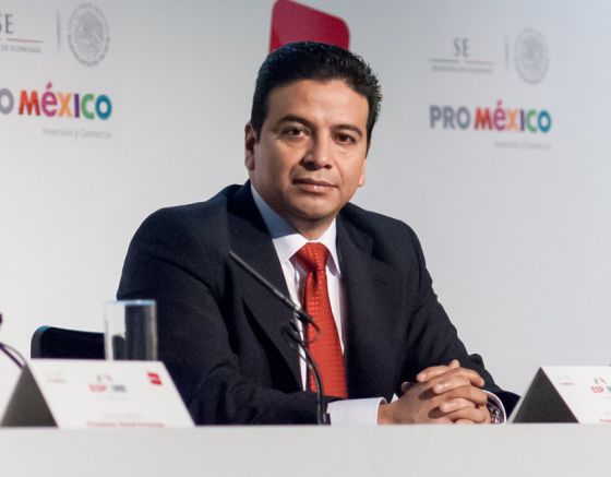 Arturo Cervantes en un Evento de ProMéxico.