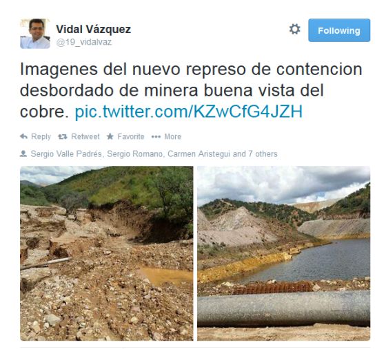 Imagen de la cuenta de Twitter del alcalde de Arizpe (Sonora).