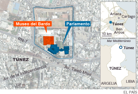 17 extranjeros y dos tunecinos mueren en un atentado en Túnez