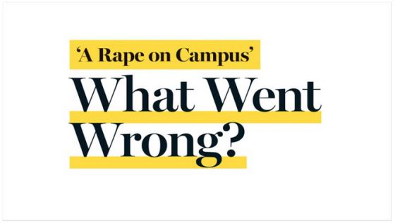 “O que deu errado?” diz a manchete da página da ‘Rolling Stone’ na qual foi substituída a reportagem pelo duro relatório que obrigou à sua remoção.