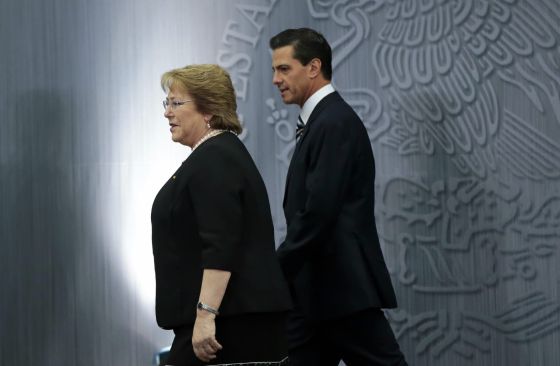 Michelle Bachelet y Peña Nieto
