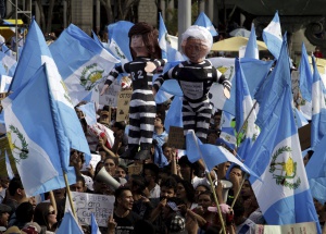 Manifestacion en Ciudad de Guatemala