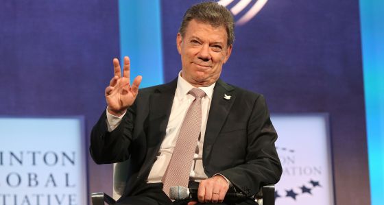 El presidente de Colombia, Juan Manuel Santos