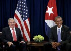 Barack Obama e Raúl Castro:
nova foto do degelo