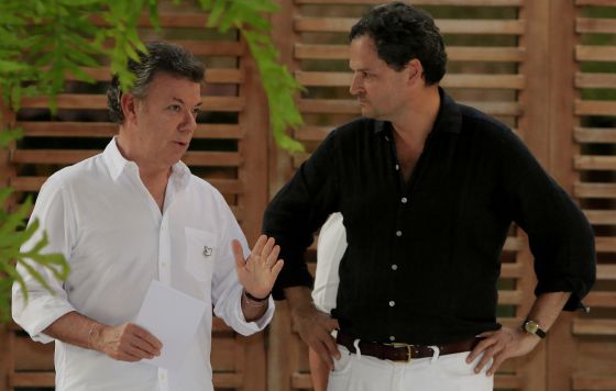 Santos conversa con Sergio Jaramillo