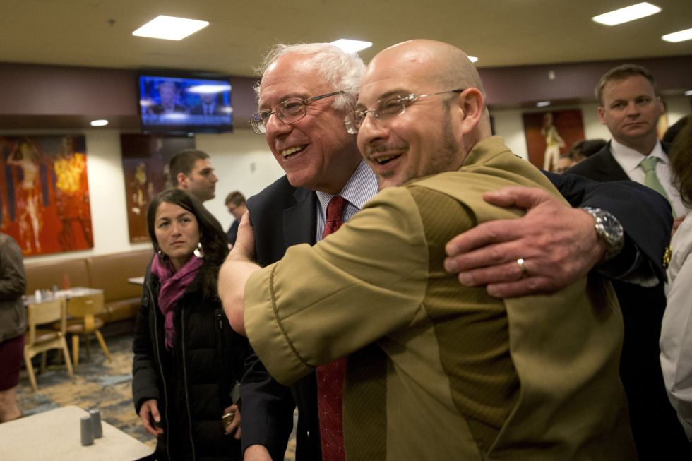 El precandidato demócrata Bernie Sanders.