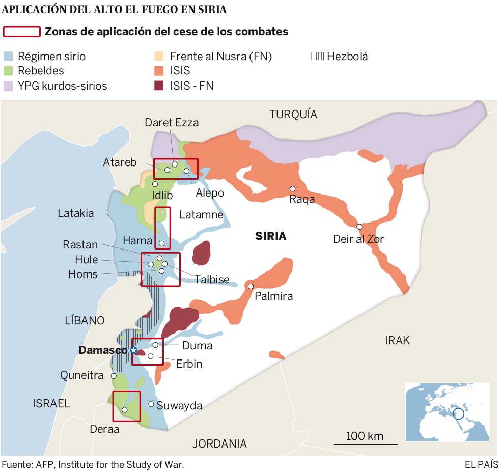 La tregua se mantiene en Siria a pesar de algunos incidentes