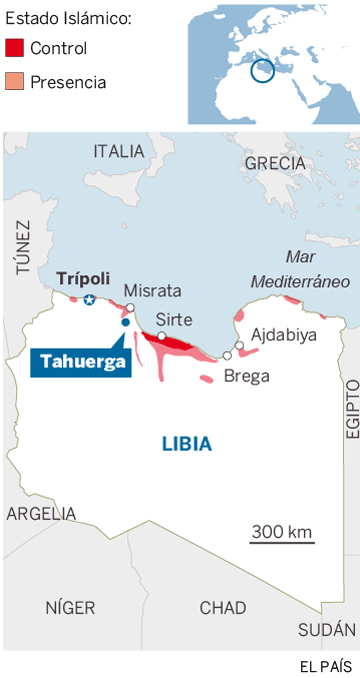 Localizador de la localidad libia de Tahuerga