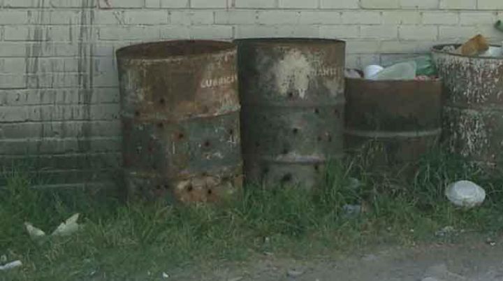 Bidones donde quemaron a las víctimas Bidones donde quemaron a las víctimas