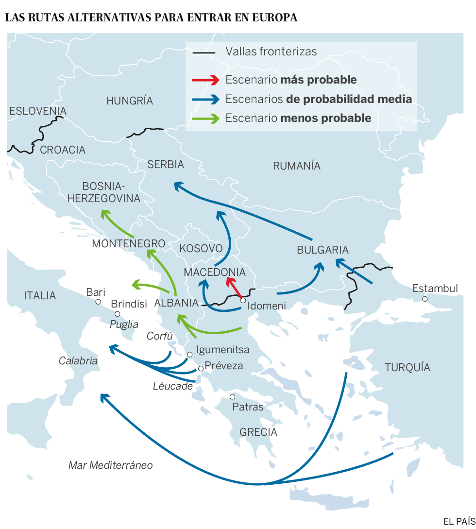 Cientos de migrantes irrumpen a la fuerza en Macedonia Cientos de migrantes irrumpen a la fuerza en Macedonia