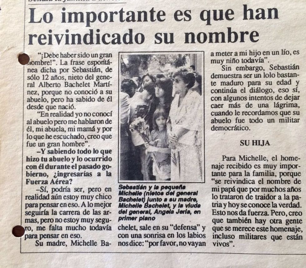 El rito más íntimo de Bachelet