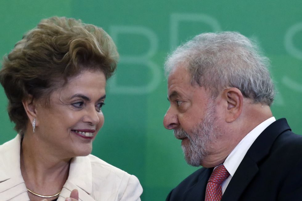 Rousseff y Lula