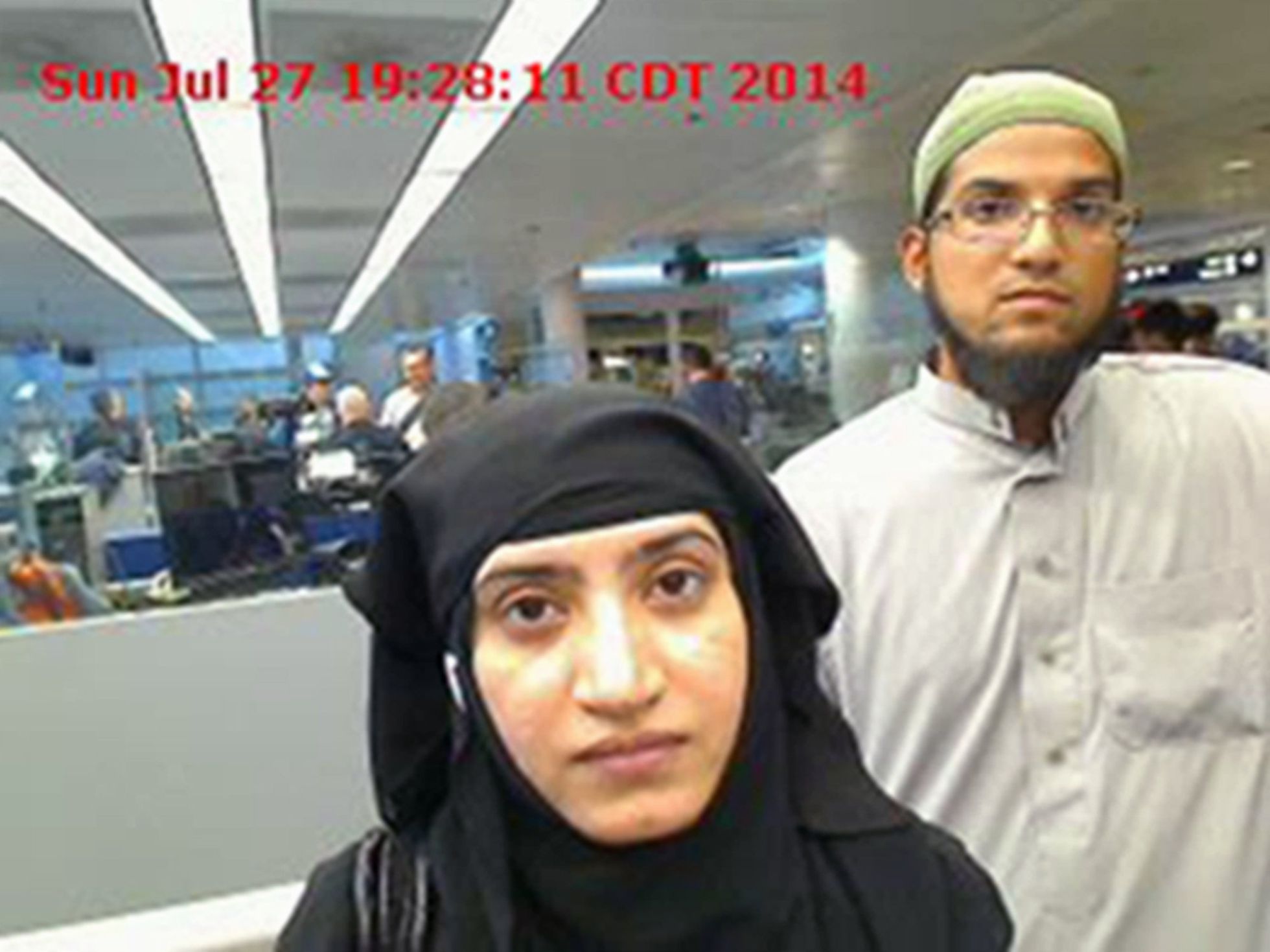 Tashfeen Malik y Syed Farook, autores de la matanza de San Bernardino. Tashfeen Malik y Syed Farook, autores de la matanza de San Bernardino.