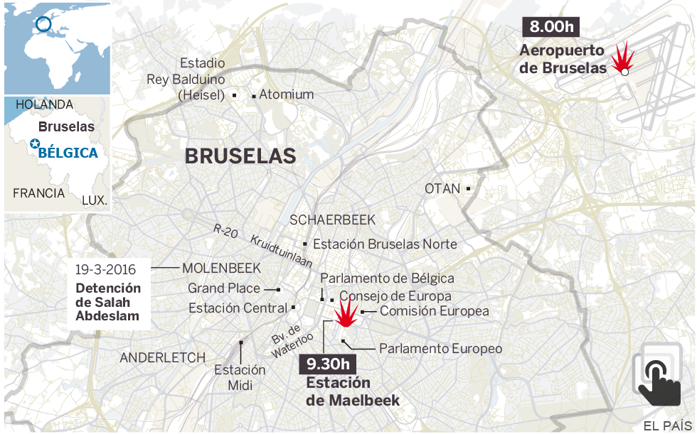 Atentado en Bruselas: más de 30 muertos en el aeropuerto y el metro