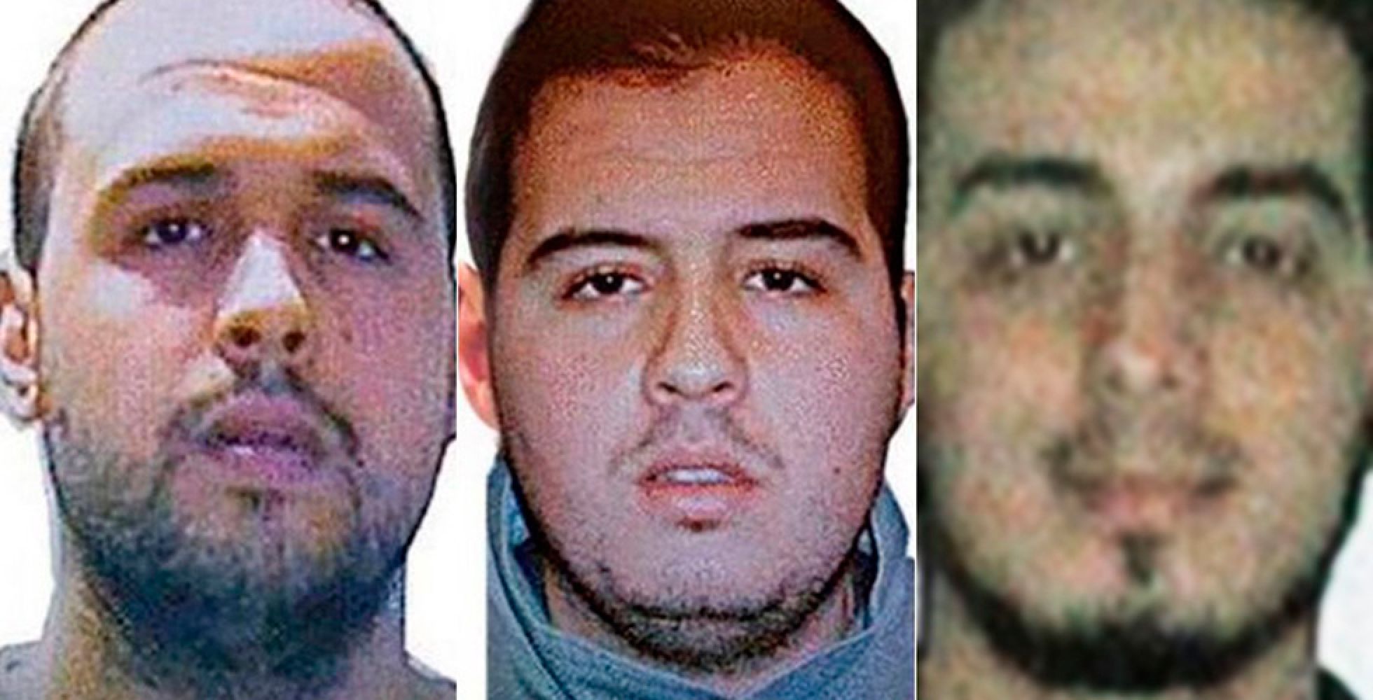 Los hermanos Khalid e Ibrahim El Bakraoui (izquierda), suicidas en el metro y el aeropuerto de Bruselas, respectivamente, junto a Najim Laachraoui. Los hermanos Khalid e Ibrahim El Bakraoui (izquierda), suicidas en el metro y el aeropuerto de Bruselas, respectivamente, junto a Najim Laachraoui.