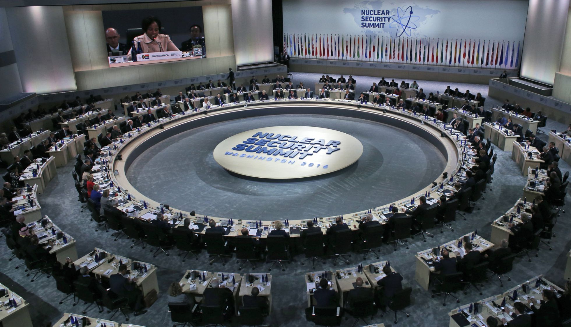 Escenario de la cumbre en Washington. Escenario de la cumbre en Washington.