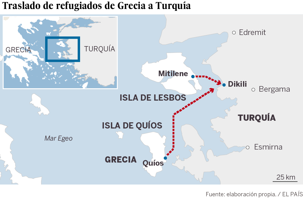 La improvisación marca las primeras expulsiones de refugiados de la UE