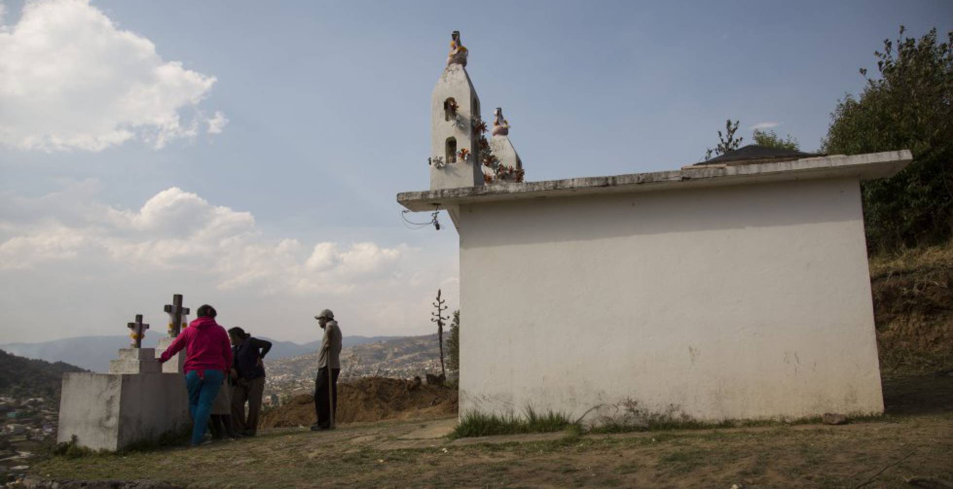 La capilla sobre la que pasará la autopista privada Toluca-Naucalpan. La capilla sobre la que pasará la autopista privada Toluca-Naucalpan.
