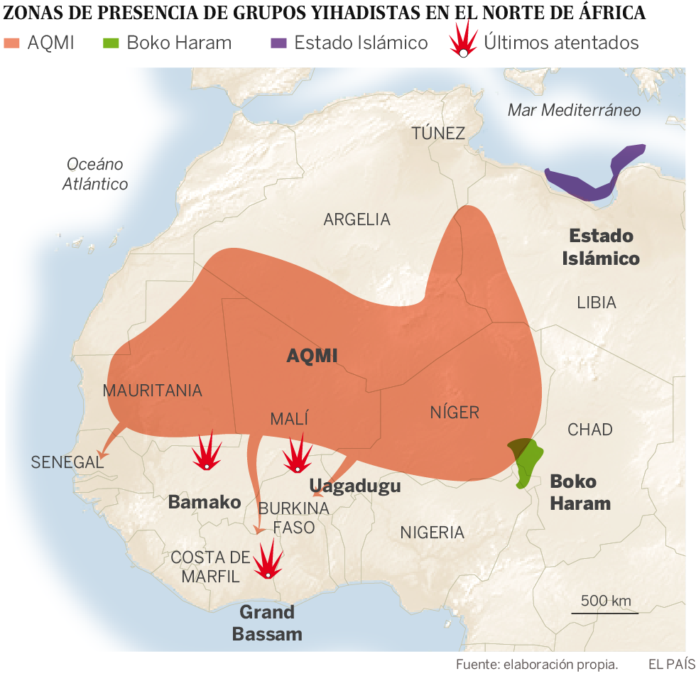 Al Qaeda se extiende en África occidental apoyada en el cantera subsahariana