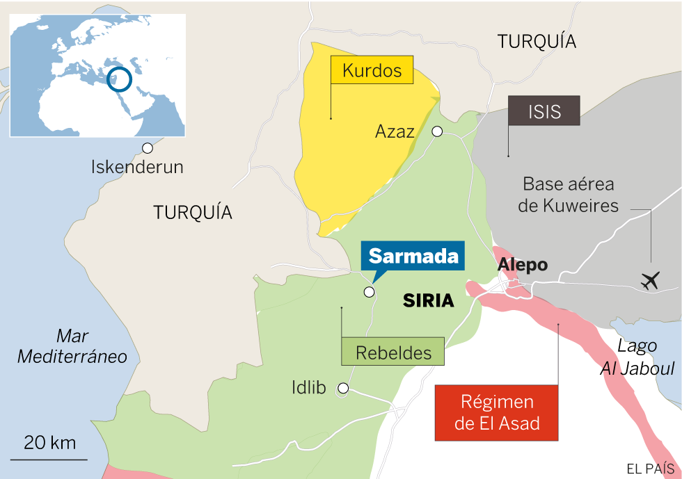 Gráfico: Sarmada, Siria