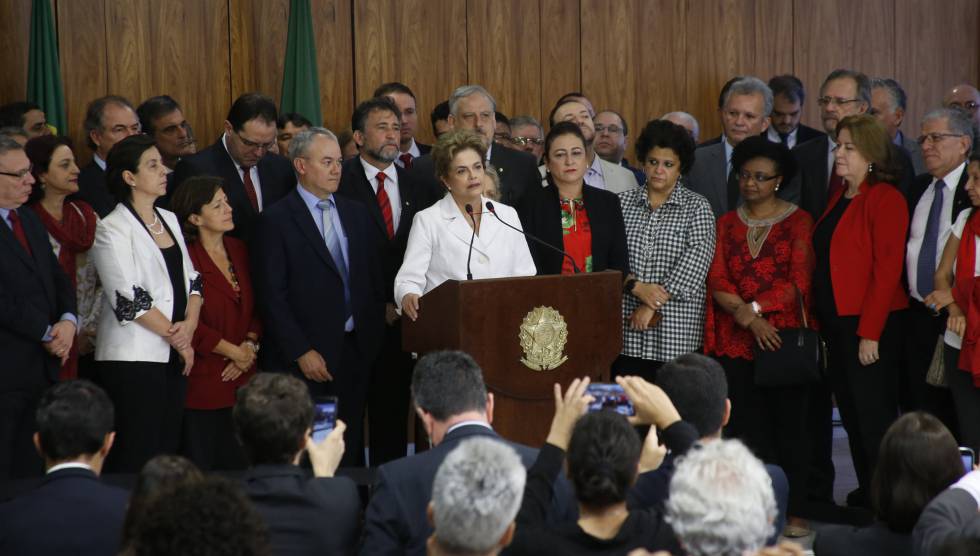 Rousseff, el día que fue apartada de la presidencia.