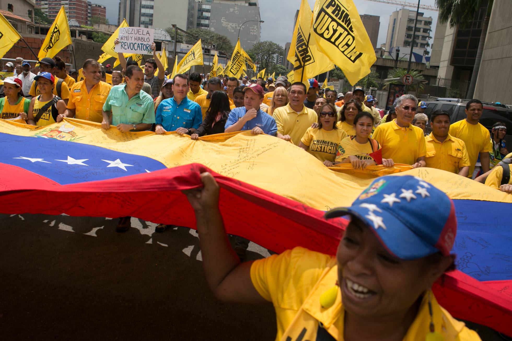 Un momento de la marcha de este sábado en Caracas. Un momento de la marcha de este sábado en Caracas.